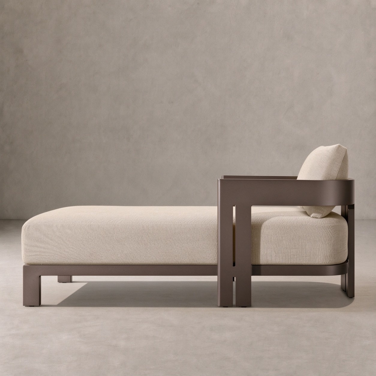 MODERNA Aluminum Outdoor Chaise - WBERT HOME