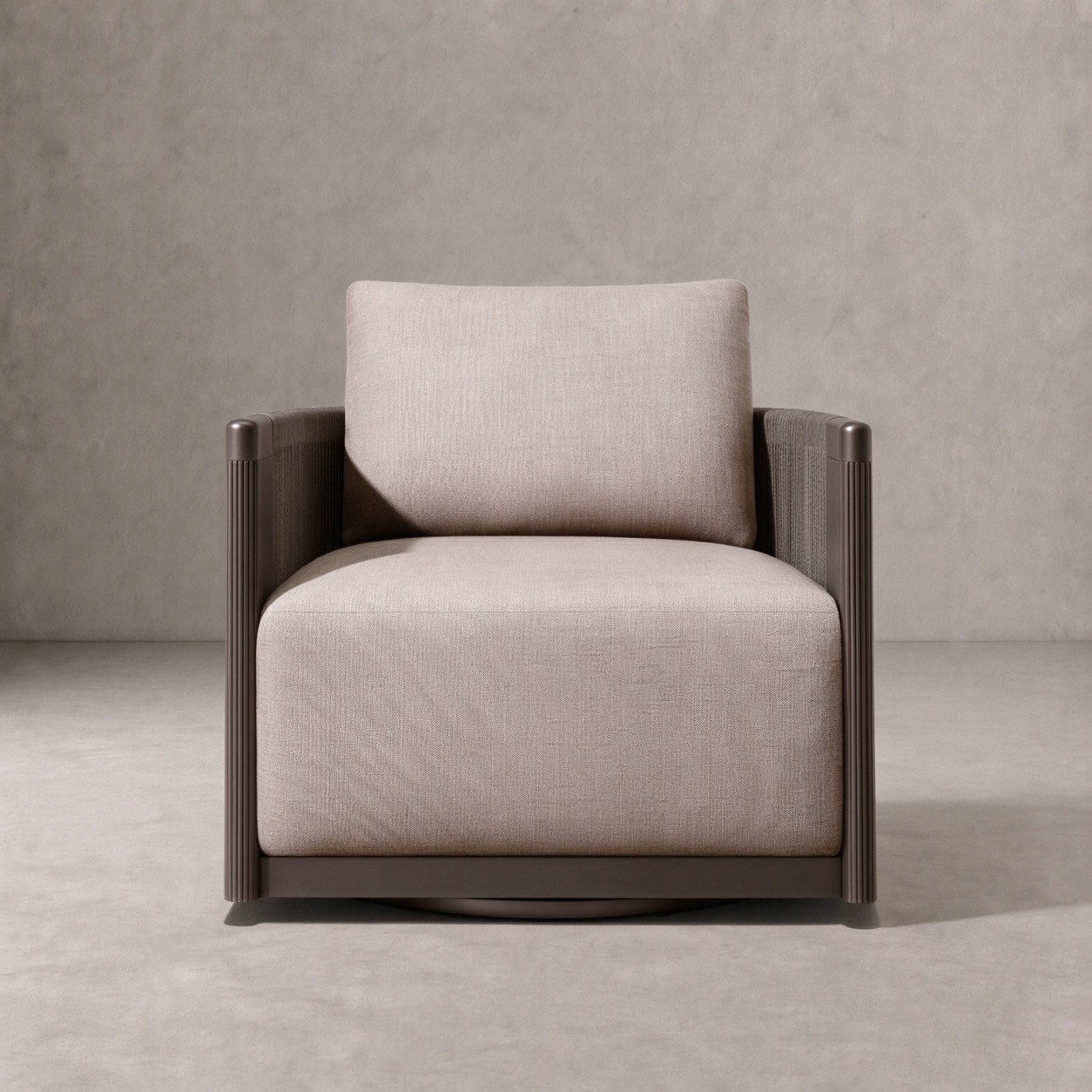 STRAND Aluminum Outdoor Swivel Lounge Chair - WBERT HOME
