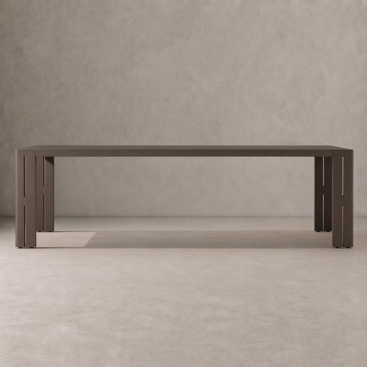 MODERNA Aluminum Outdoor Rectangular Dining Table - WBERT HOME