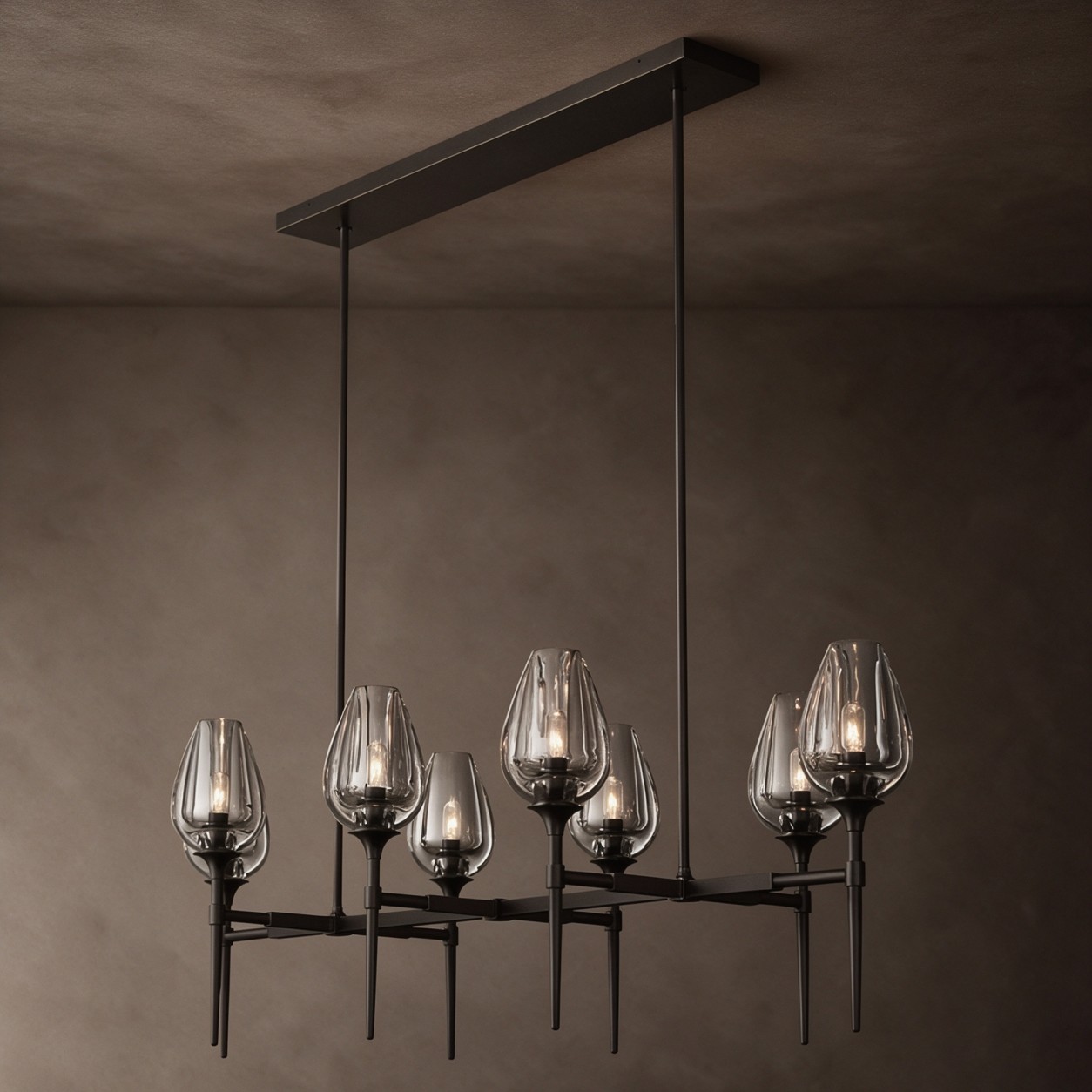ARIA Crystal Linear Chandelier - WBERT HOME