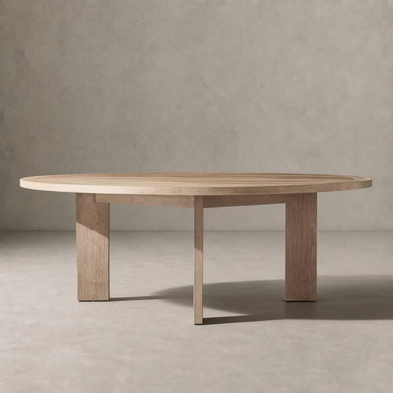 AREZZO Teak Round Dining Table - WBERT HOME