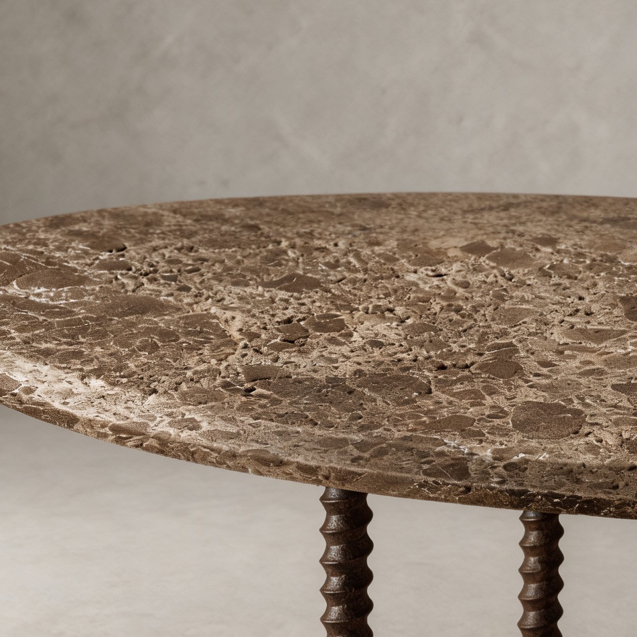 Cavendish Twisted‑Frame Round Dining Table - WBERT HOME