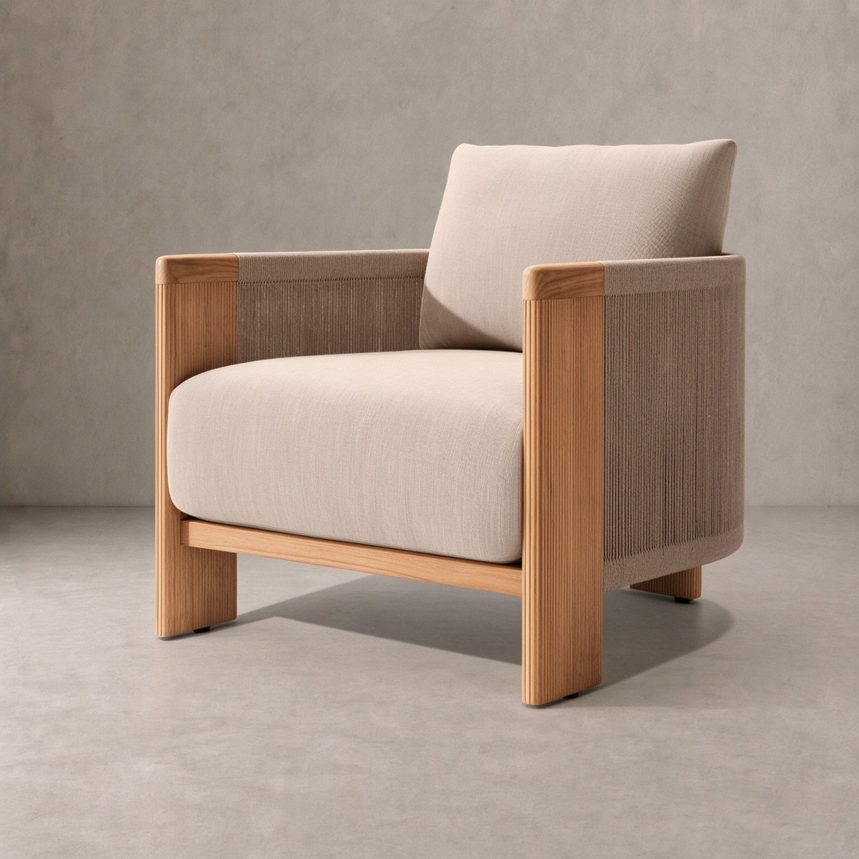 STRAND Teak Outdoor Lounge Chair - WBERT HOME