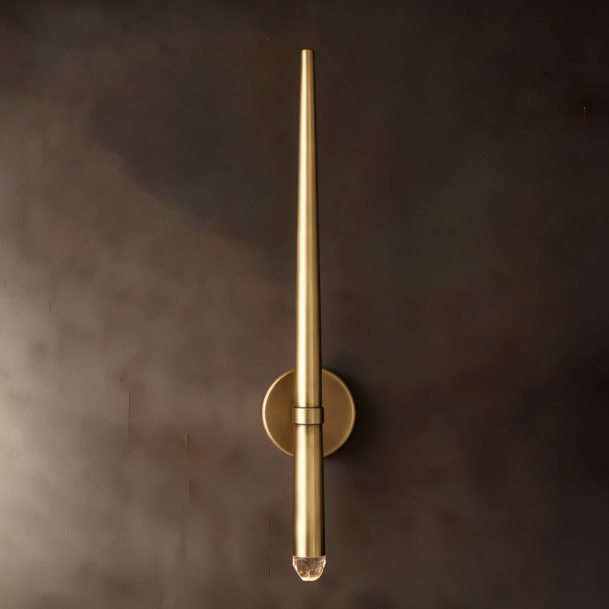 MARCEL Torch Brass Wall Sconce - WBERT HOME