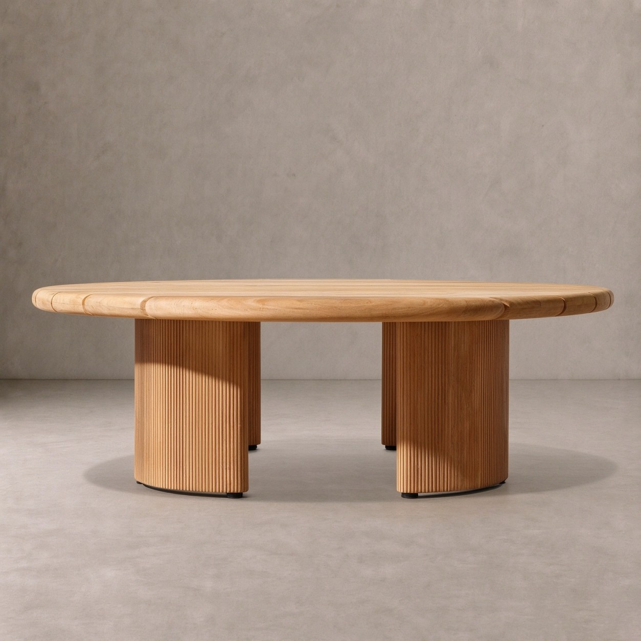STRAND Teak Outdoor Round Coffee Table - WBERT HOME