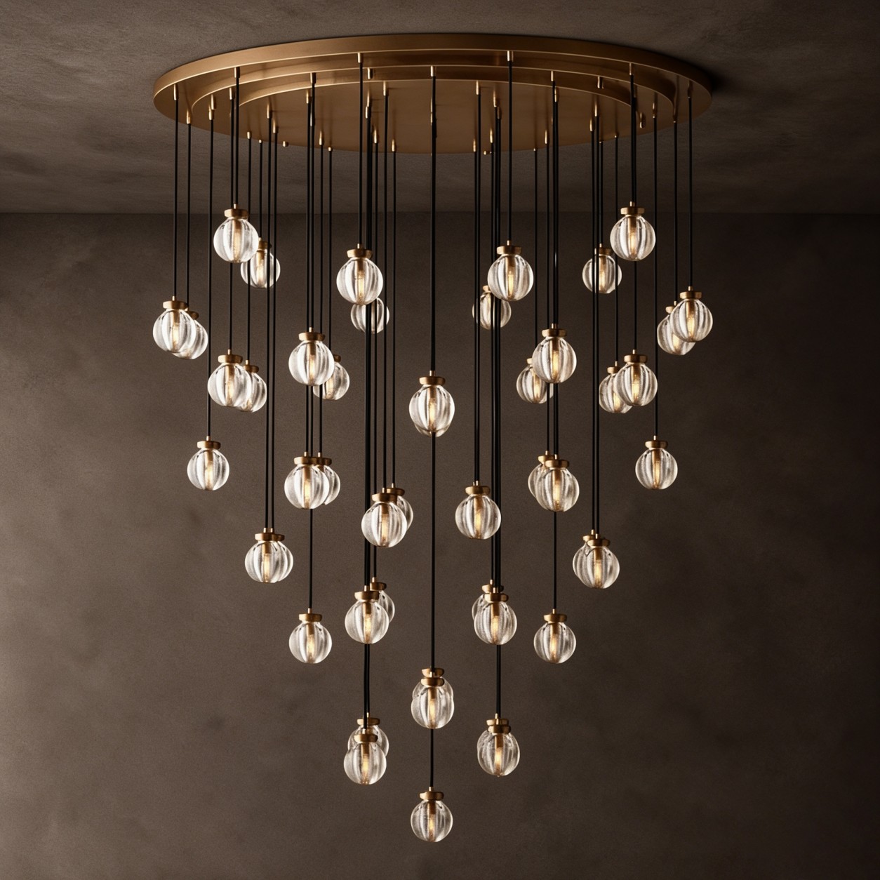PERLA Glass Round Chandelier 60