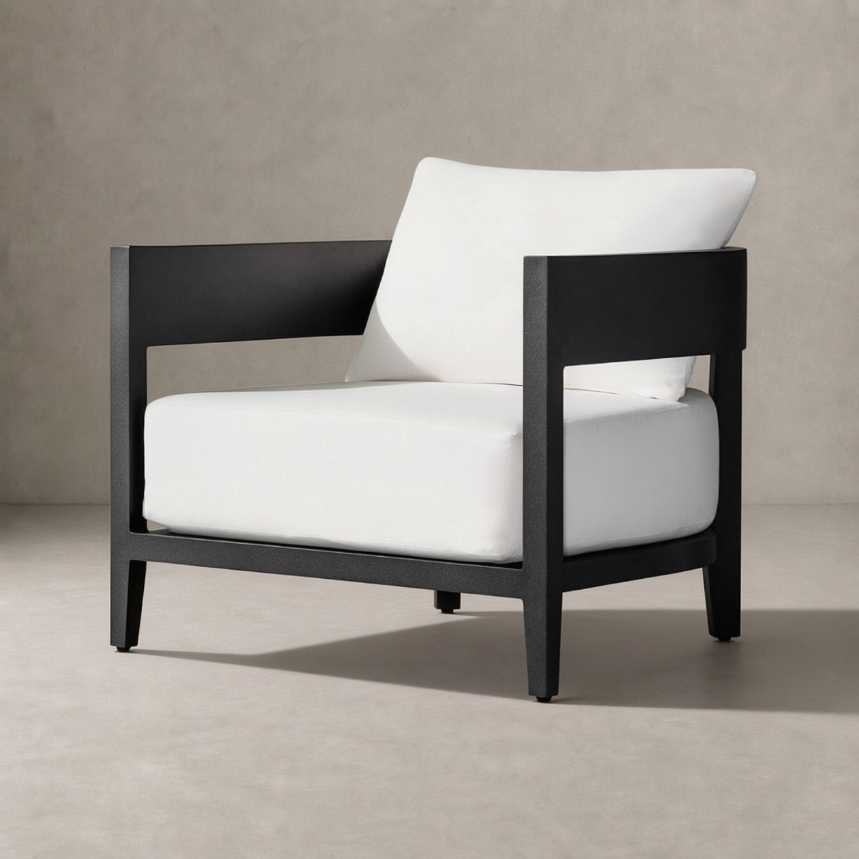 TERRA Curved Aluminum Lounge Chair - WBERT HOME