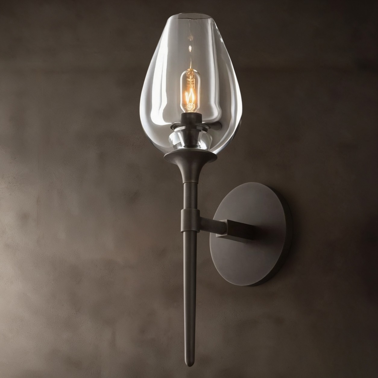 ARIA Crystal Single Wall Sconce 16