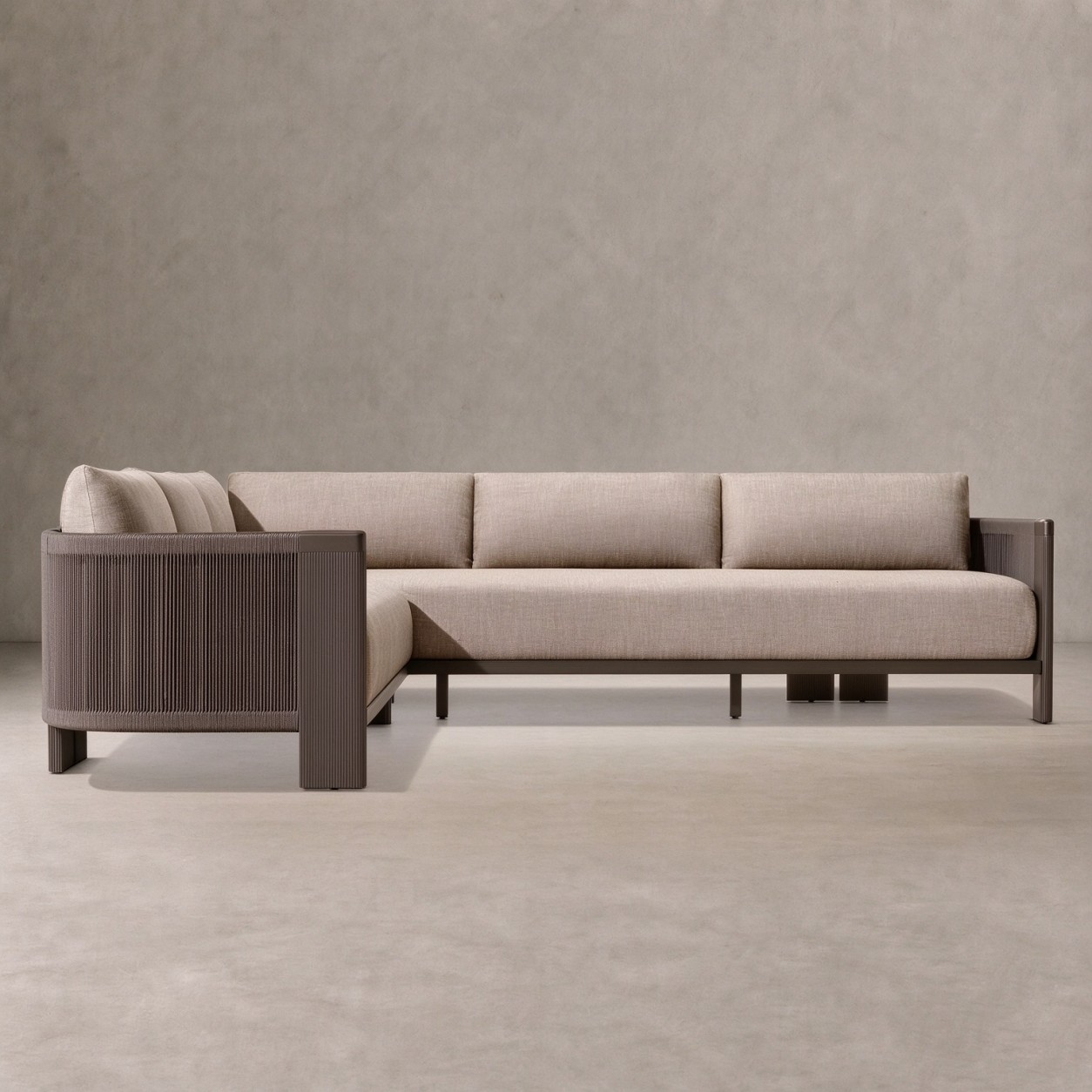 STRAND Aluminum Outdoor Left-Arm L-Sectional - WBERT HOME