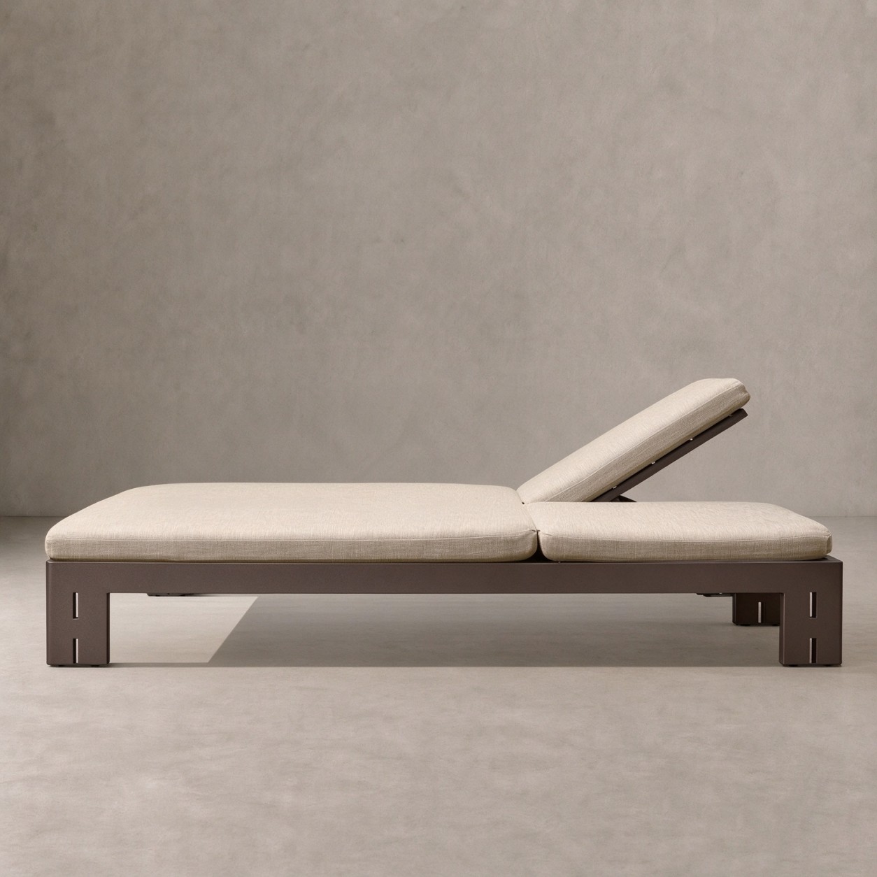 MODERNA Aluminum Outdoor Adjustable Double Chaise - WBERT HOME