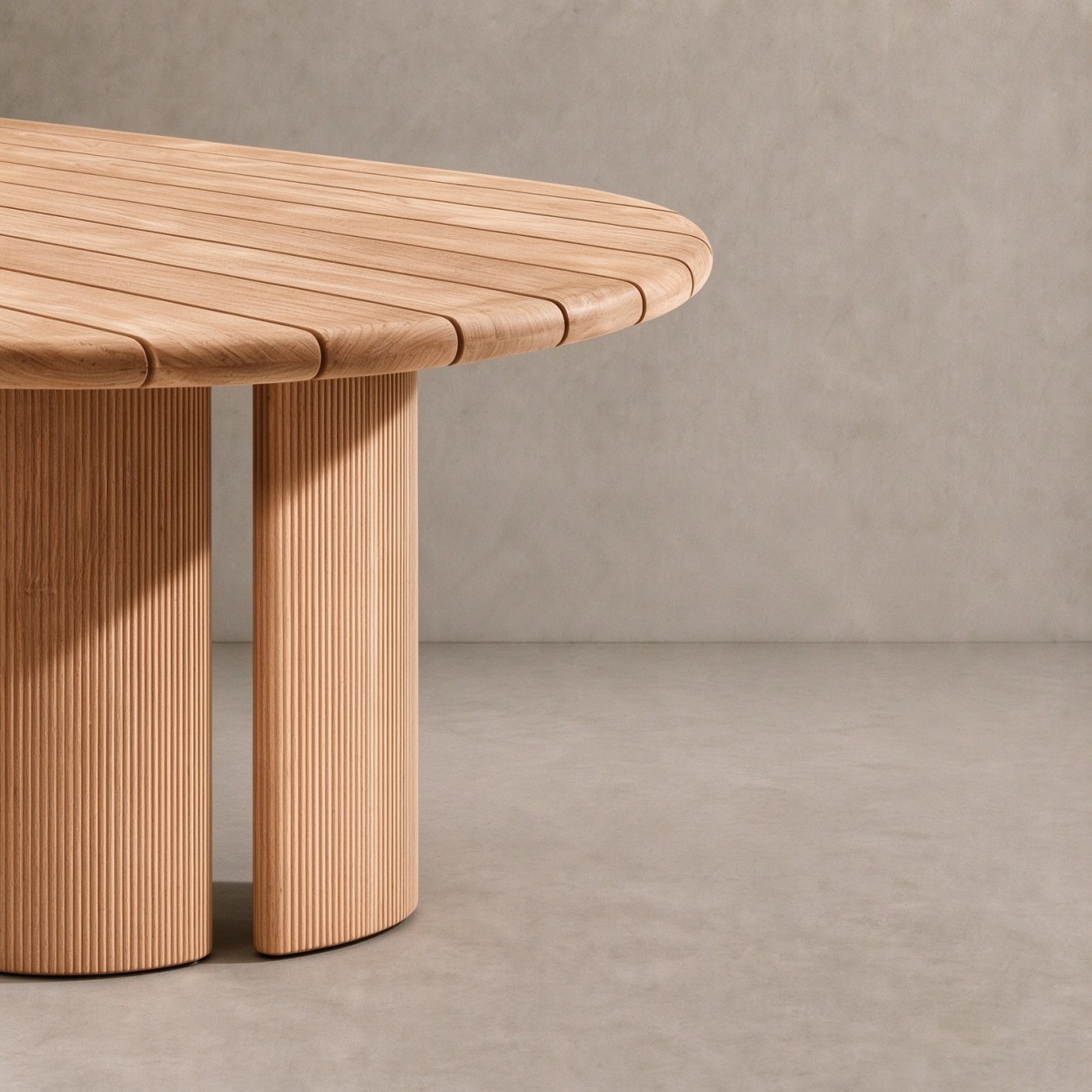 STRAND Teak Outdoor Rectangular Dining Table - WBERT HOME