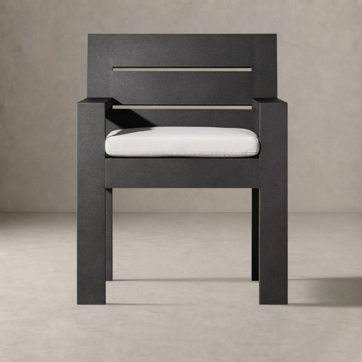 AREZZO Aluminum Dining Armchair - WBERT HOME