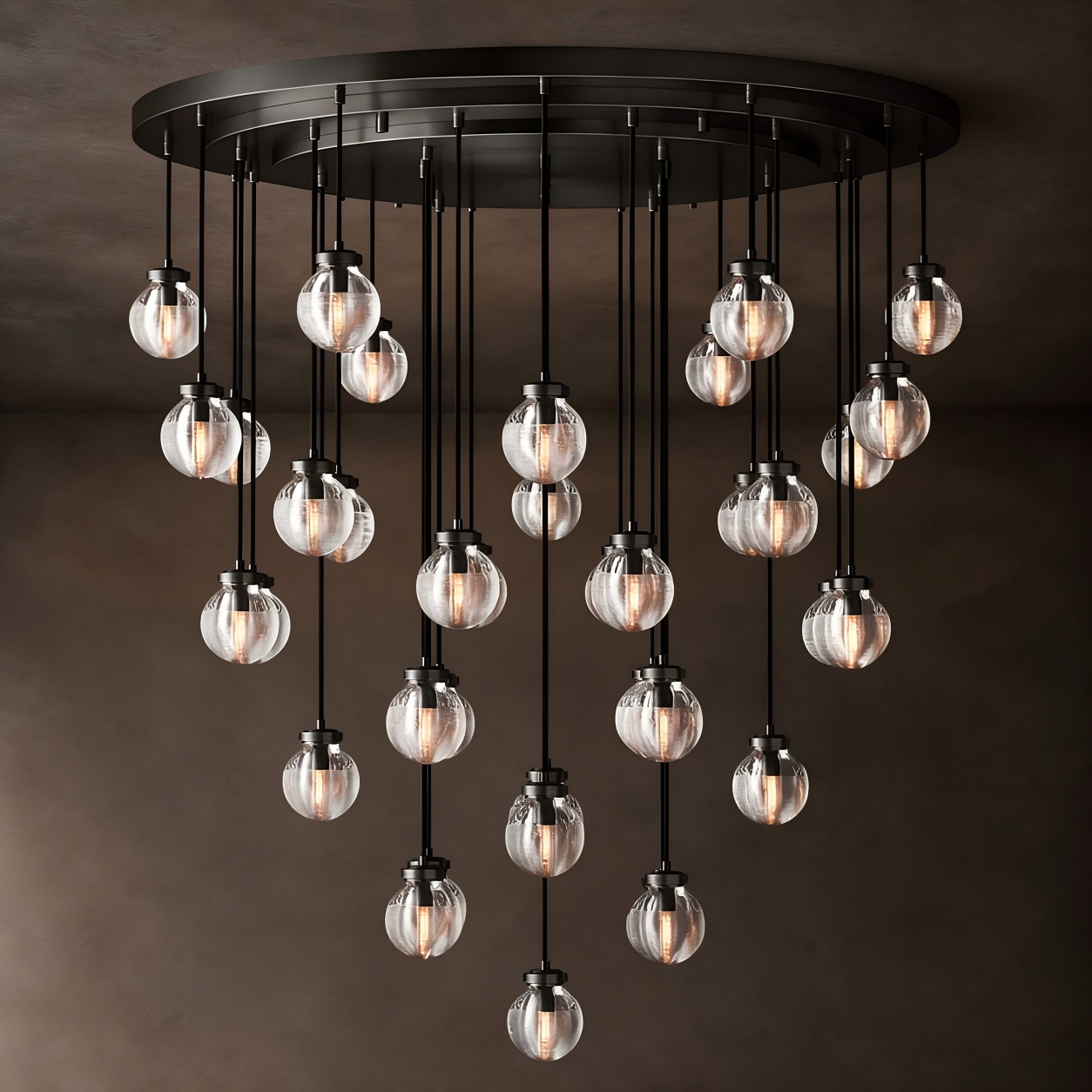 PERLA Glass Round Chandelier 48