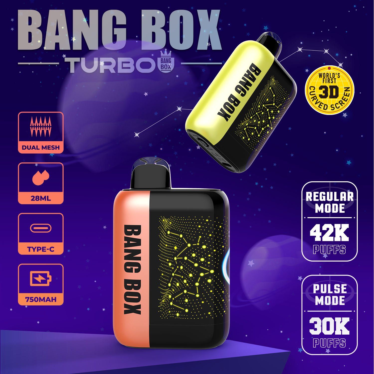 【Jednostka】BANG BOX 42000 zaciągów jednorazowy waporyzator | Pełna gama smaków – Sprzedaż hurtowa - vapepodpl