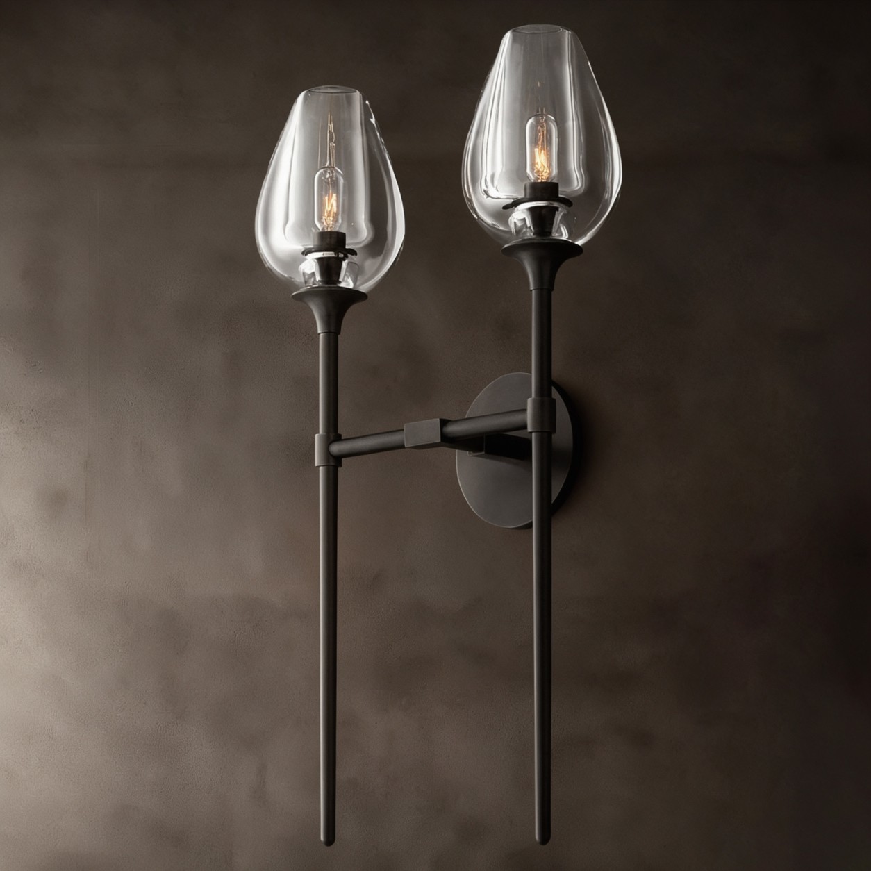 ARIA Crystal Double Wall Sconce - WBERT HOME