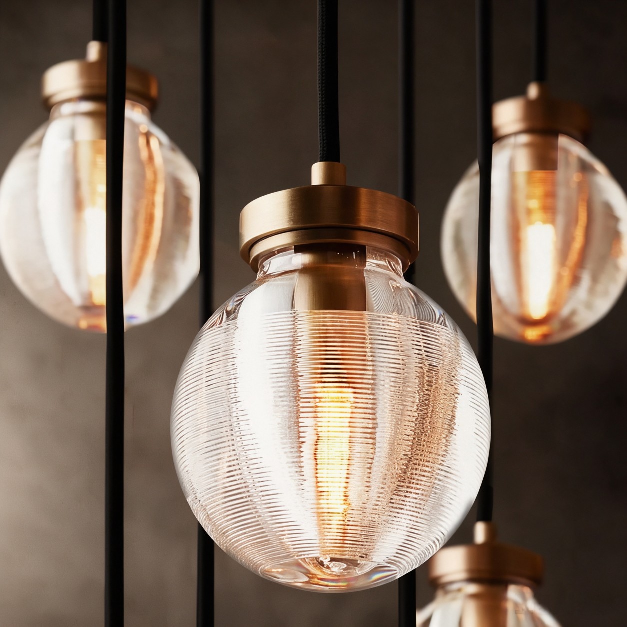 PERLA Glass Round Chandelier 60