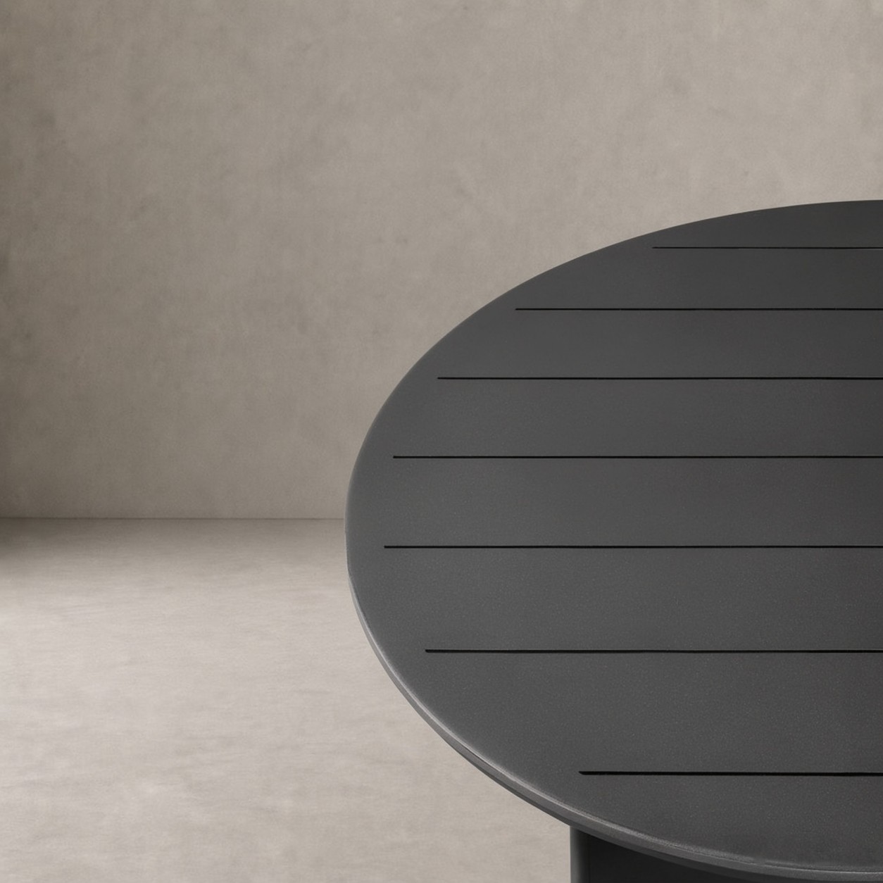 TERRA Curved Column Aluminum Round Dining Table - WBERT HOME