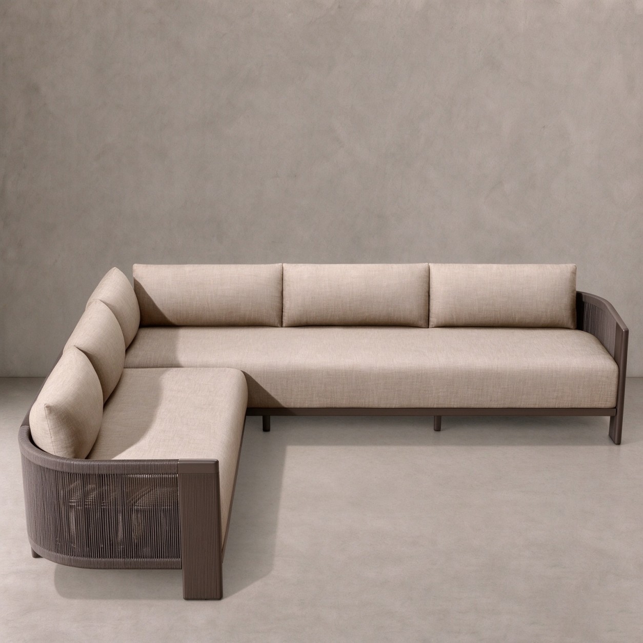 STRAND Aluminum Outdoor Left-Arm L-Sectional - WBERT HOME