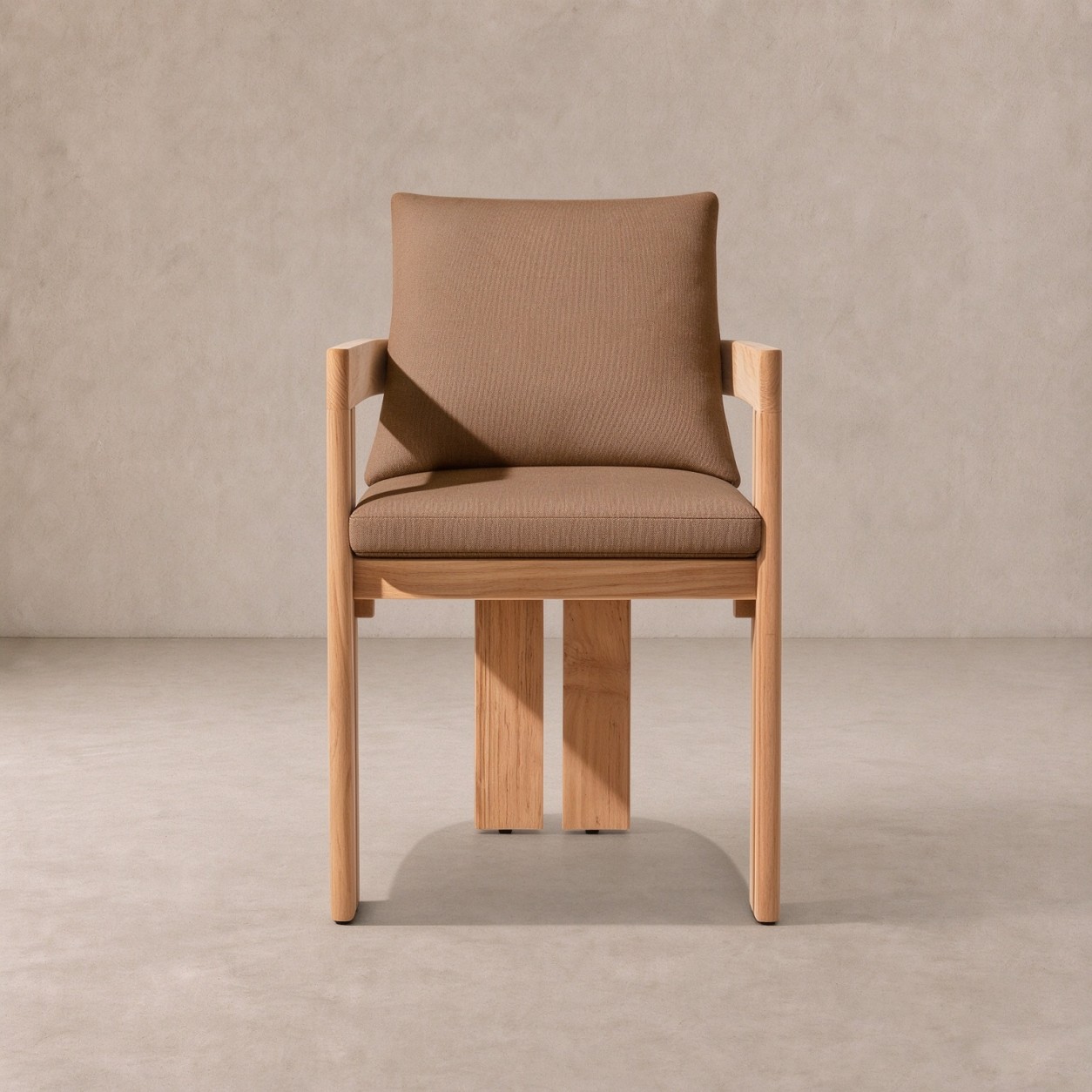 MODERNA Teak Outdoor Dining Armchair - WBERT HOME