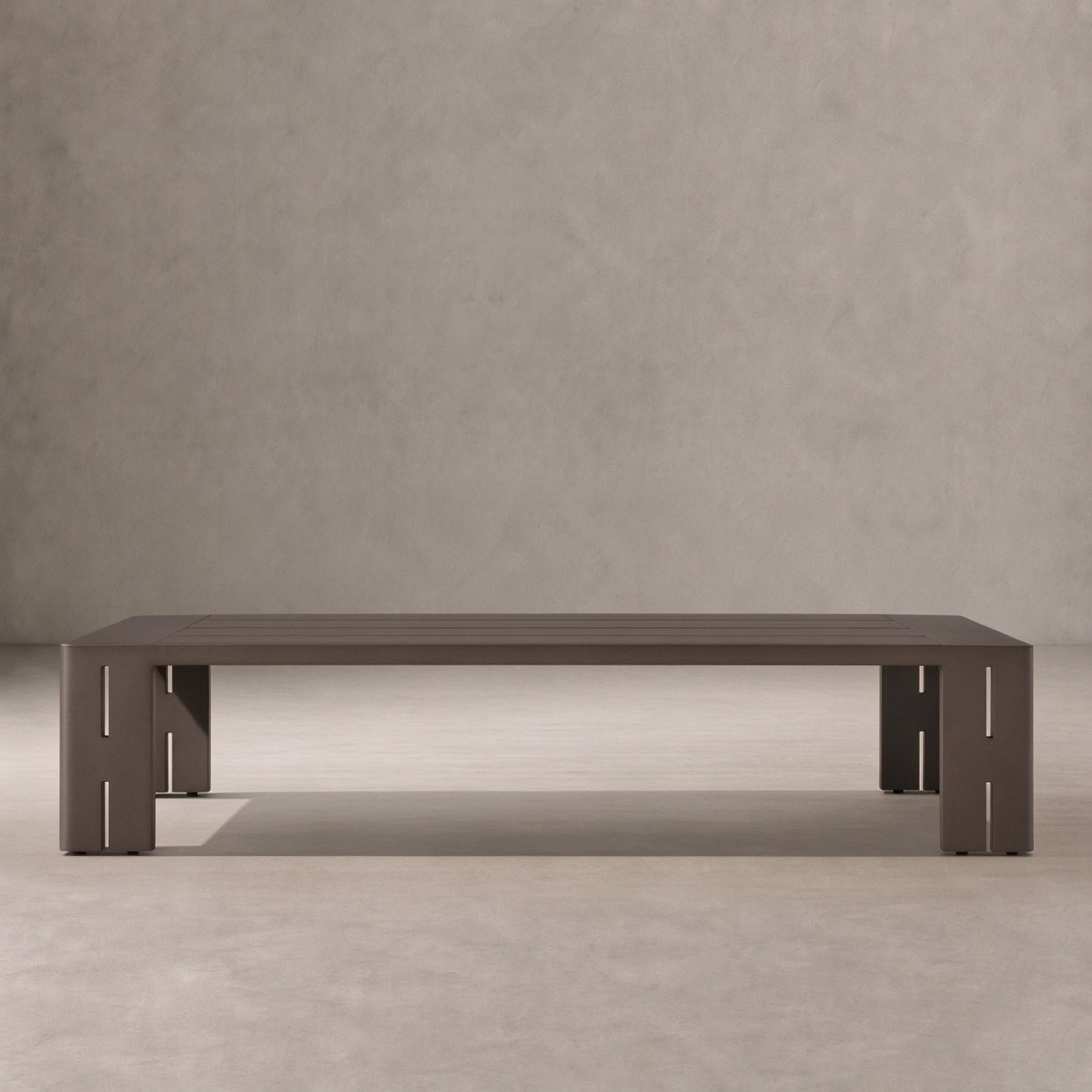 MODERNA Aluminum Outdoor Rectangular Coffee Table - WBERT HOME