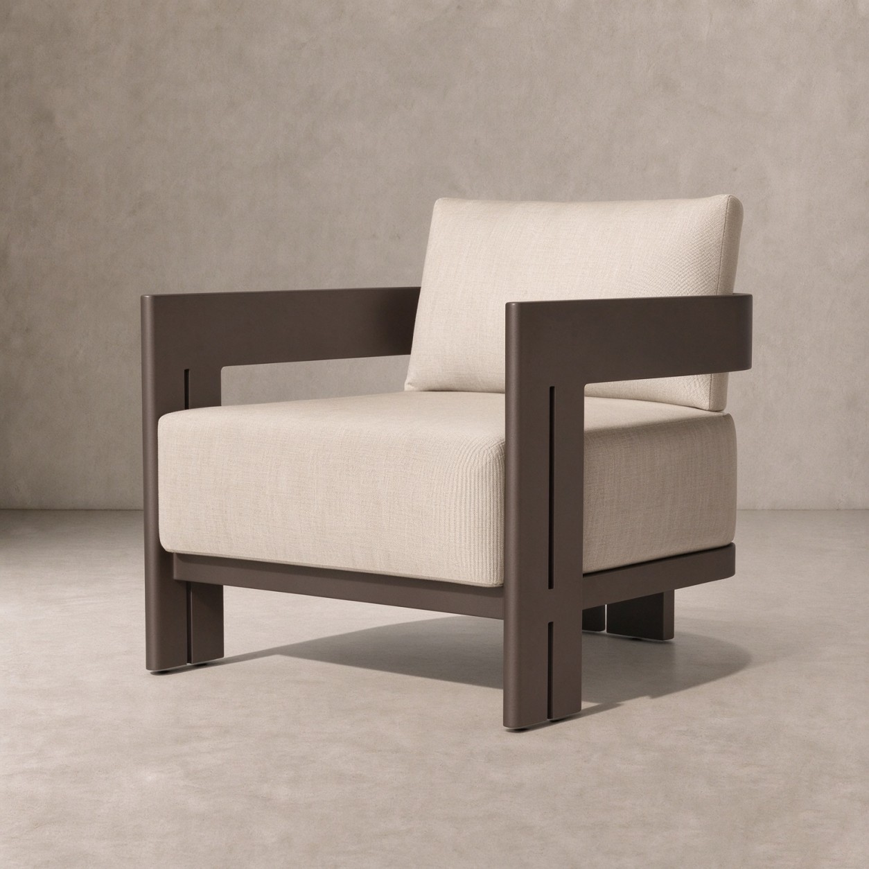 MODERNA Aluminum Outdoor Swivel Lounge Chair - WBERT HOME