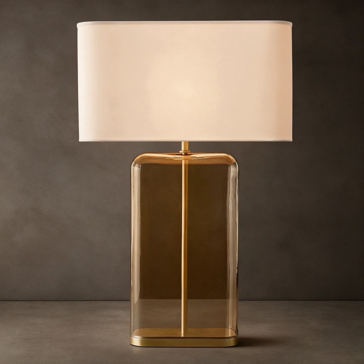 ELARA AMBER GLASS TABLE LAMP 28