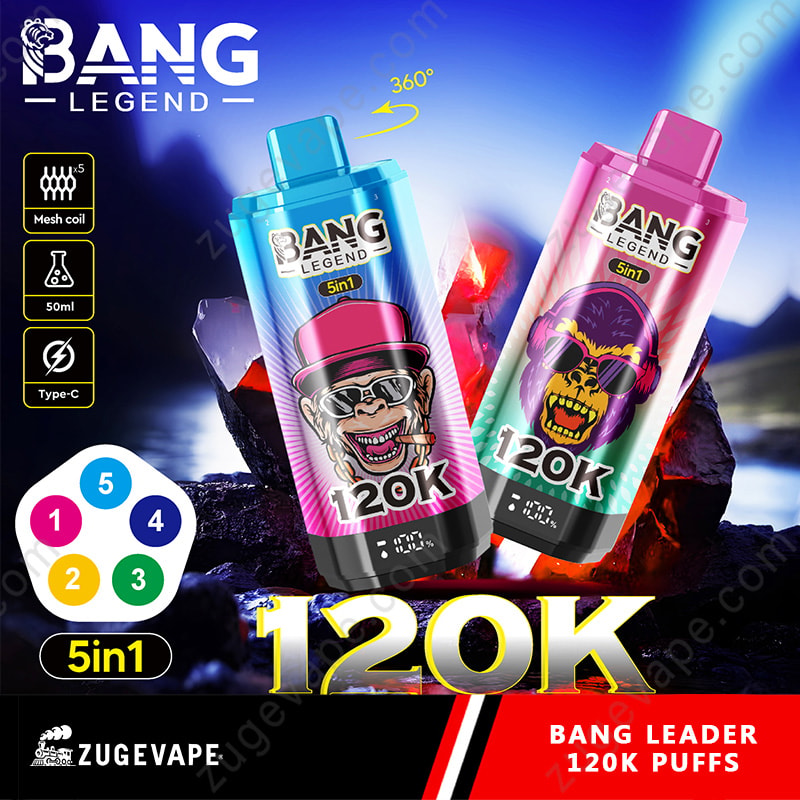 Bang Legend 120000 zaciągnięć, 5 smaków w 1 – jednorazowy e-papieros 120K - vapepodpl