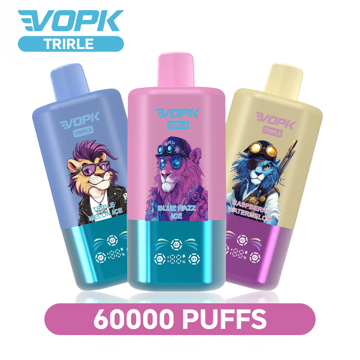 VOPK Triple 60000 Puffs – Jednorazowy e-papieros 3w1 - vapepodpl