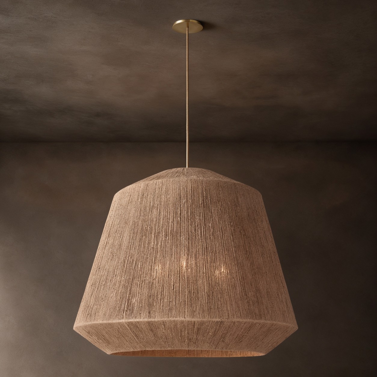 PAOW Woven Jute Cloche Pendant - WBERT HOME