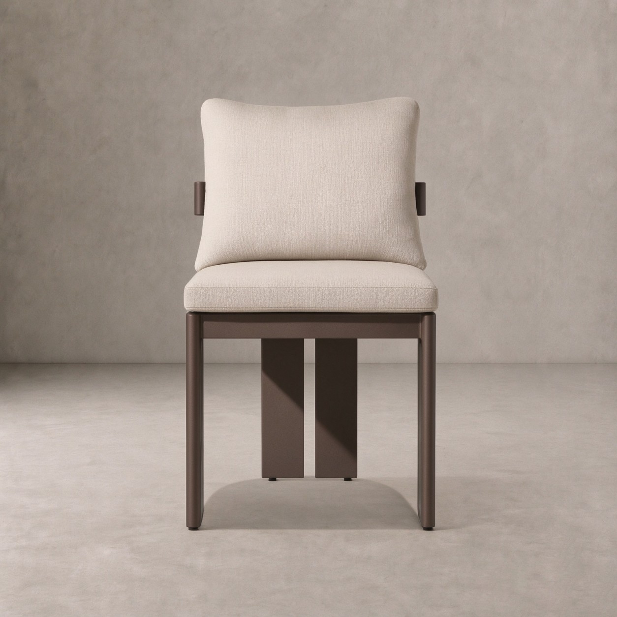 MODERNA Aluminum Outdoor Dining Side Chair - WBERT HOME