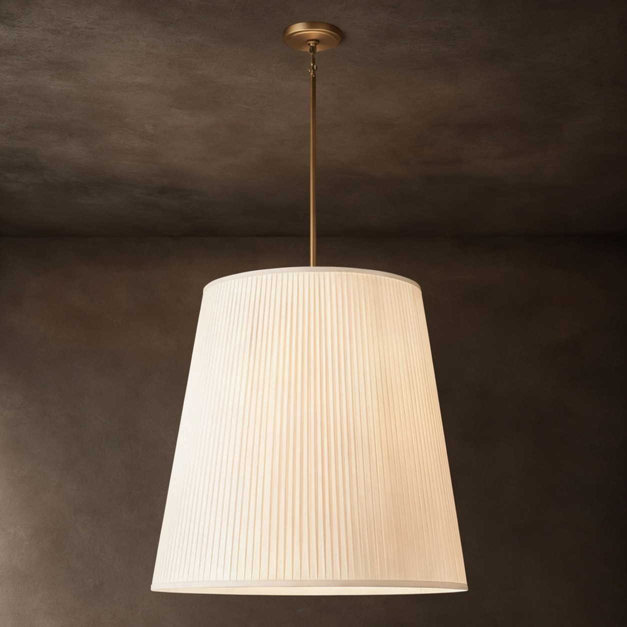 LILLIAN Pleated Barrel Pendant 30
