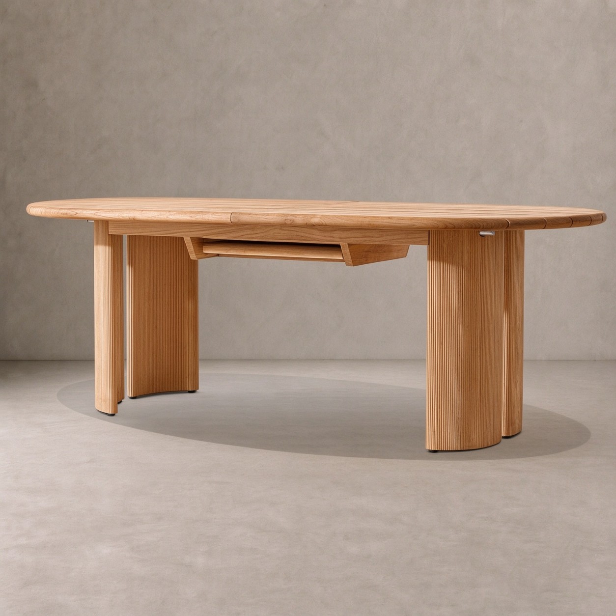 STRAND Teak Outdoor Extension Dining Table - WBERT HOME