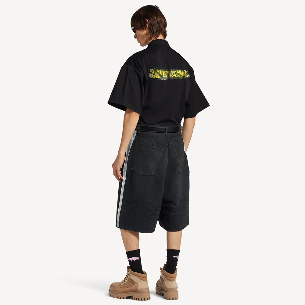 Balenciaga Top-Quality Version Workwear Short Sleeve Shirt #387627