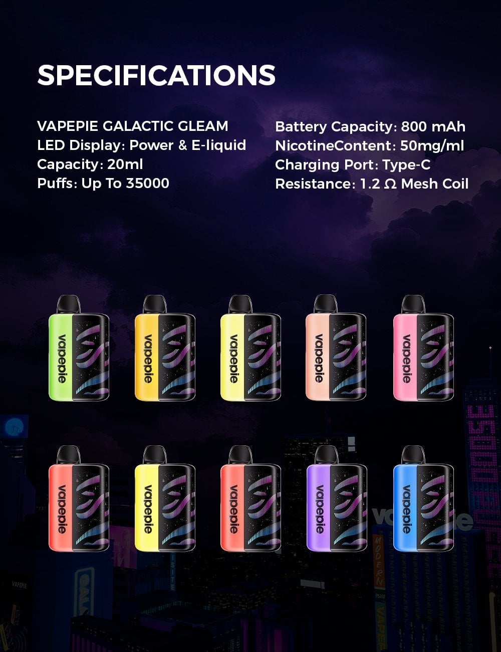 VAPEPIE Max 35000 – Najchętniej wybierany model w Polsce! - vapepodpl