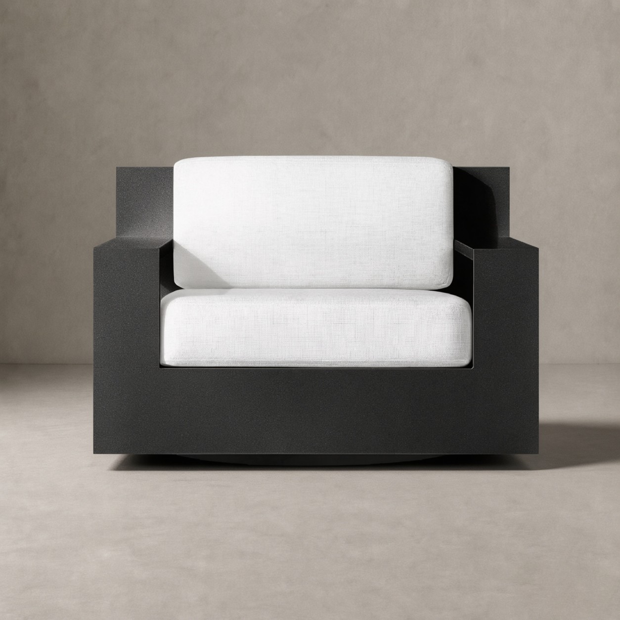 AREZZO Aluminum Swivel Lounge Chair - WBERT HOME