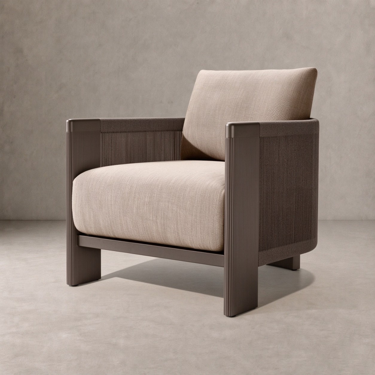 STRAND Aluminum Outdoor Lounge Chair - WBERT HOME