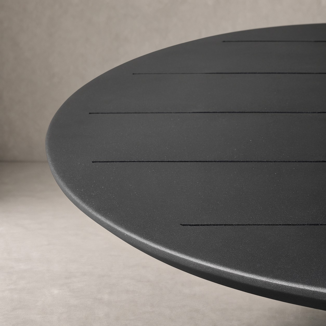 TERRA Curved Column Aluminum Round Coffee Table - WBERT HOME