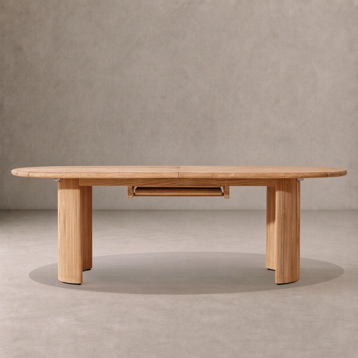 STRAND Teak Outdoor Extension Dining Table - WBERT HOME