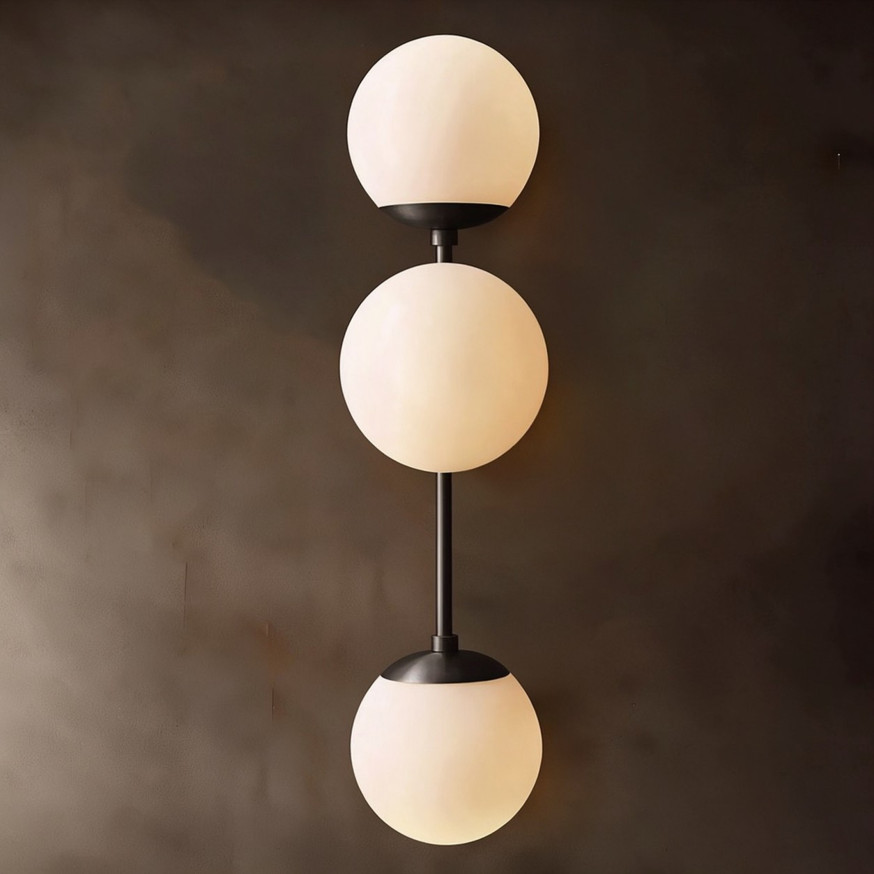 AURAOL Opal Glass Triple Wall Sconce - WBERT HOME