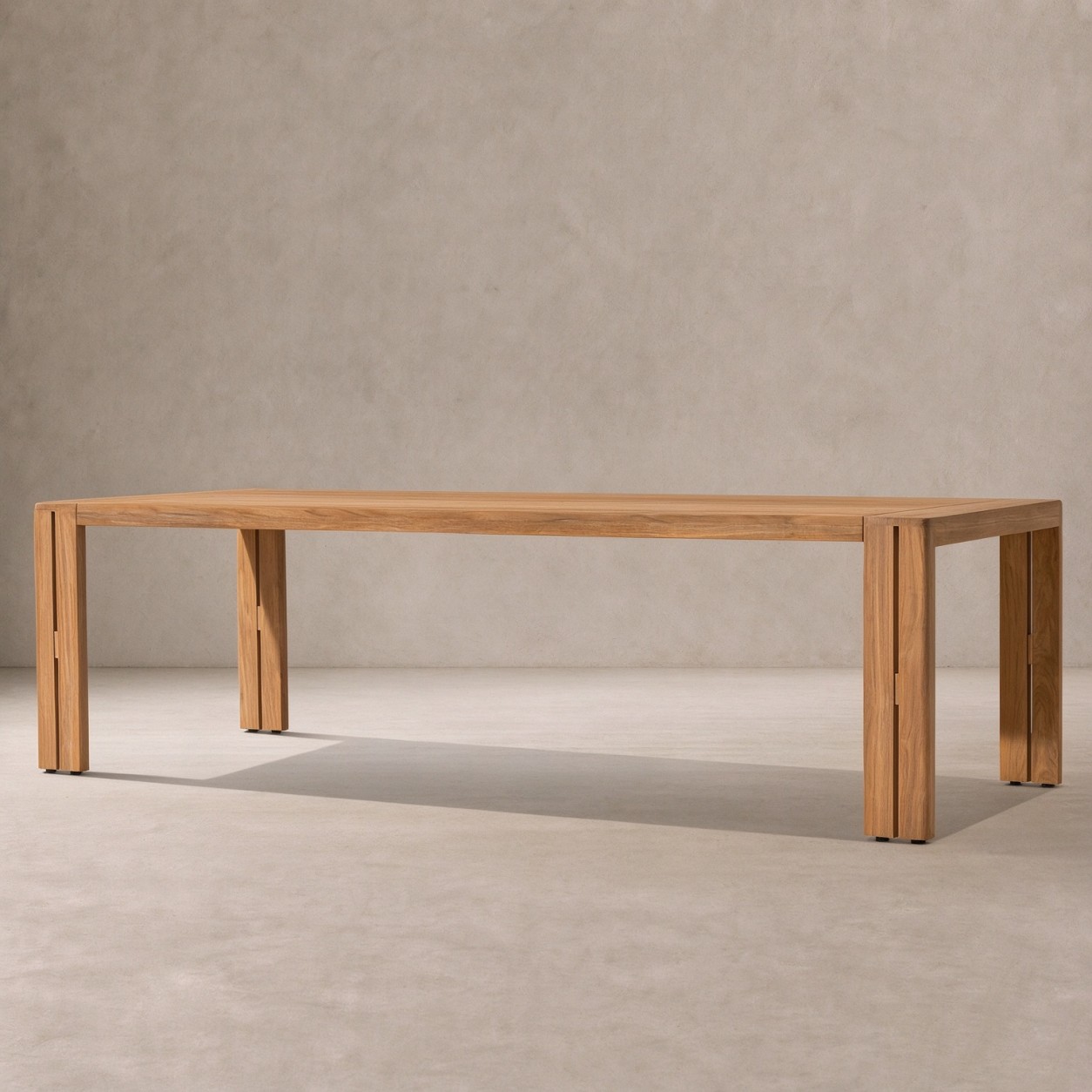 MODERNA Teak Outdoor Rectangular Dining Table - WBERT HOME