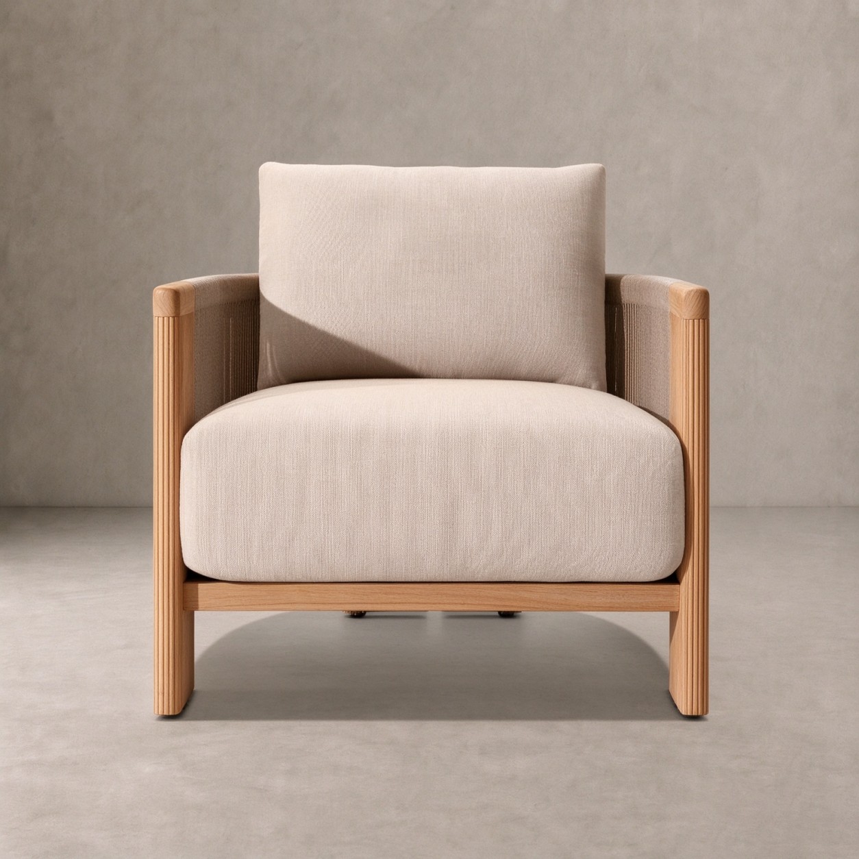 STRAND Teak Outdoor Lounge Chair - WBERT HOME