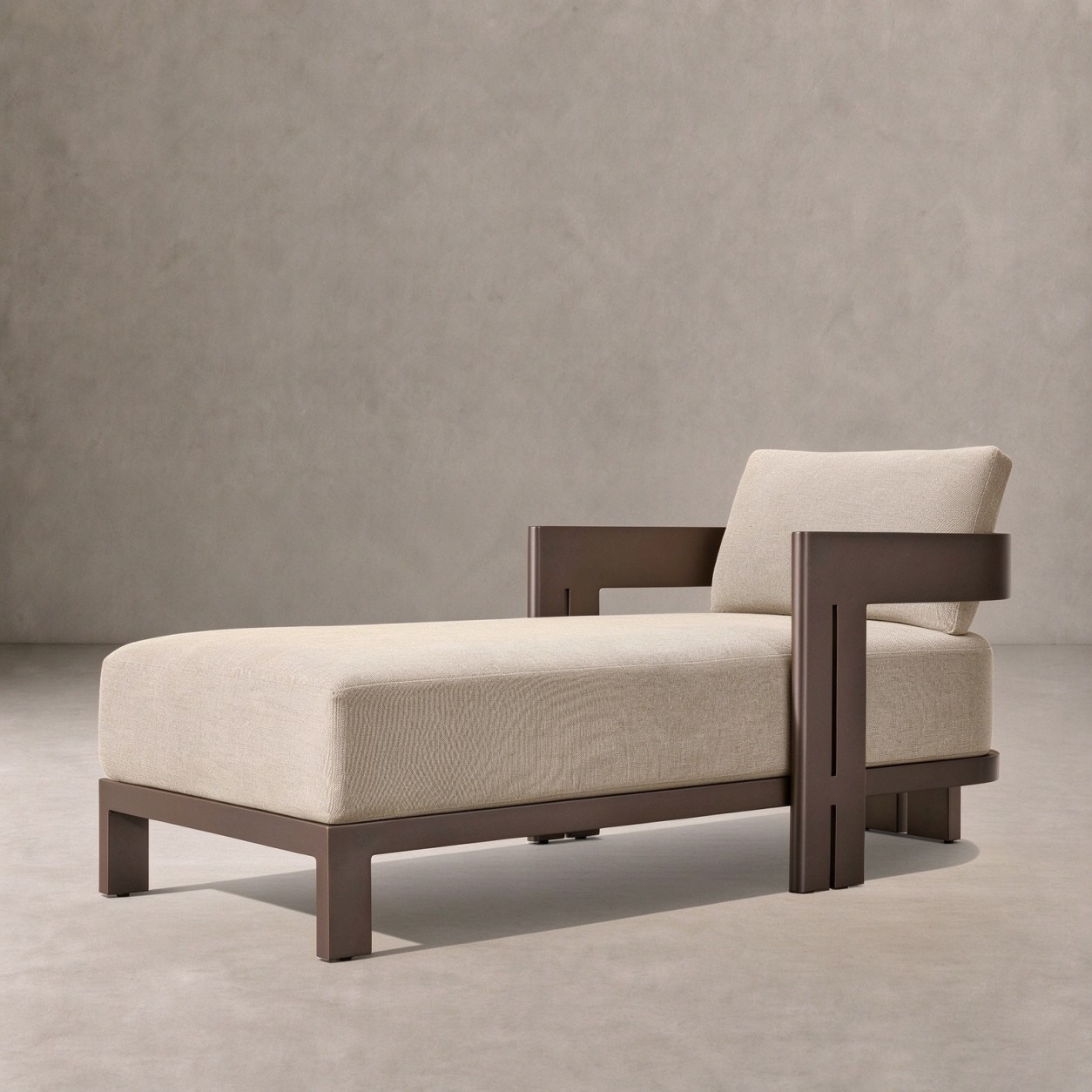 MODERNA Aluminum Outdoor Chaise - WBERT HOME