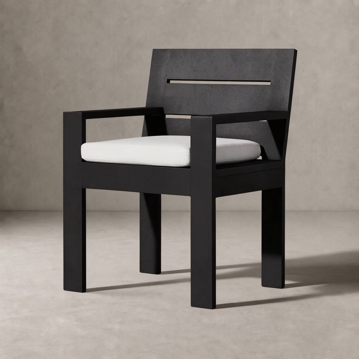 AREZZO Aluminum Dining Armchair - WBERT HOME