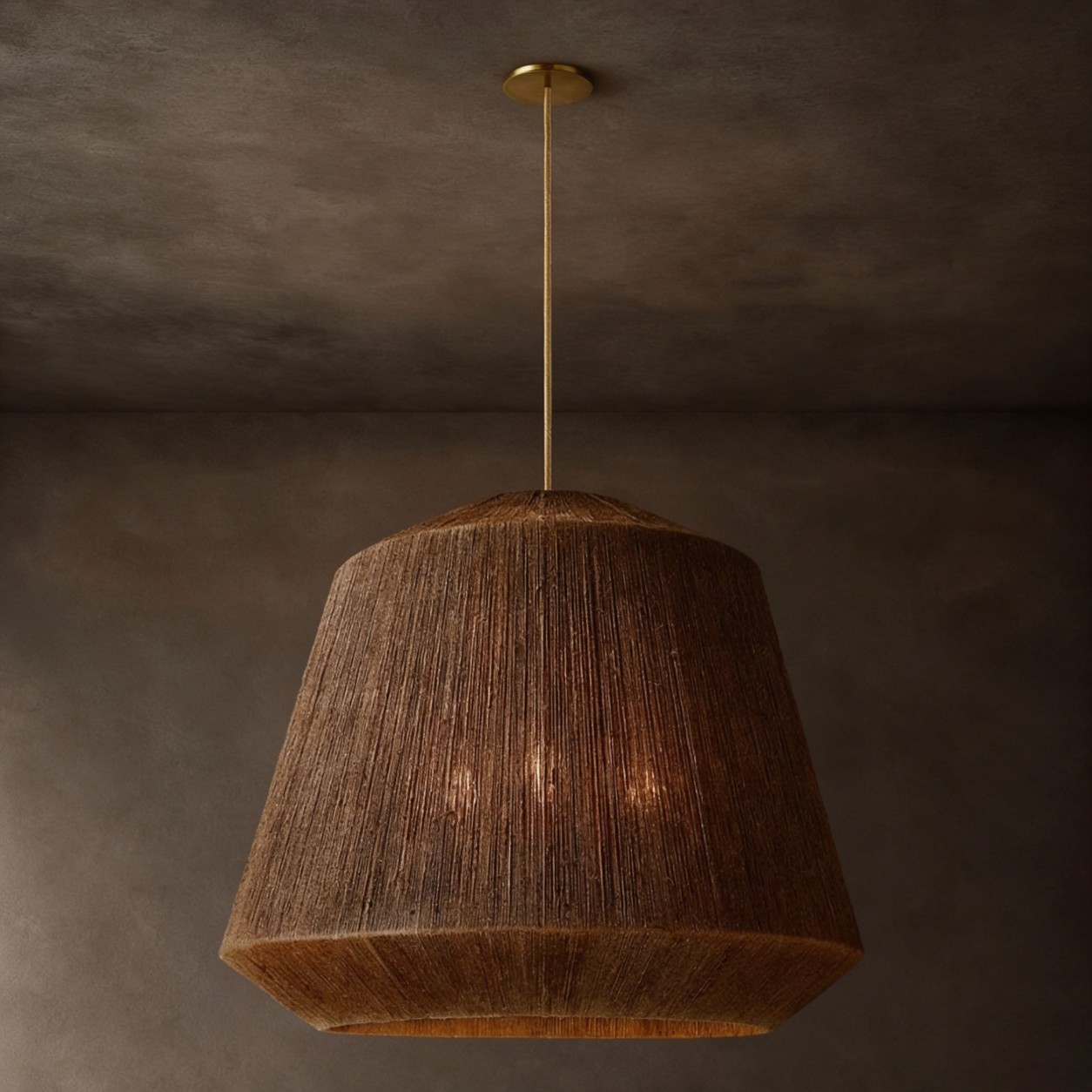 PAOW Woven Jute Cloche Pendant - WBERT HOME