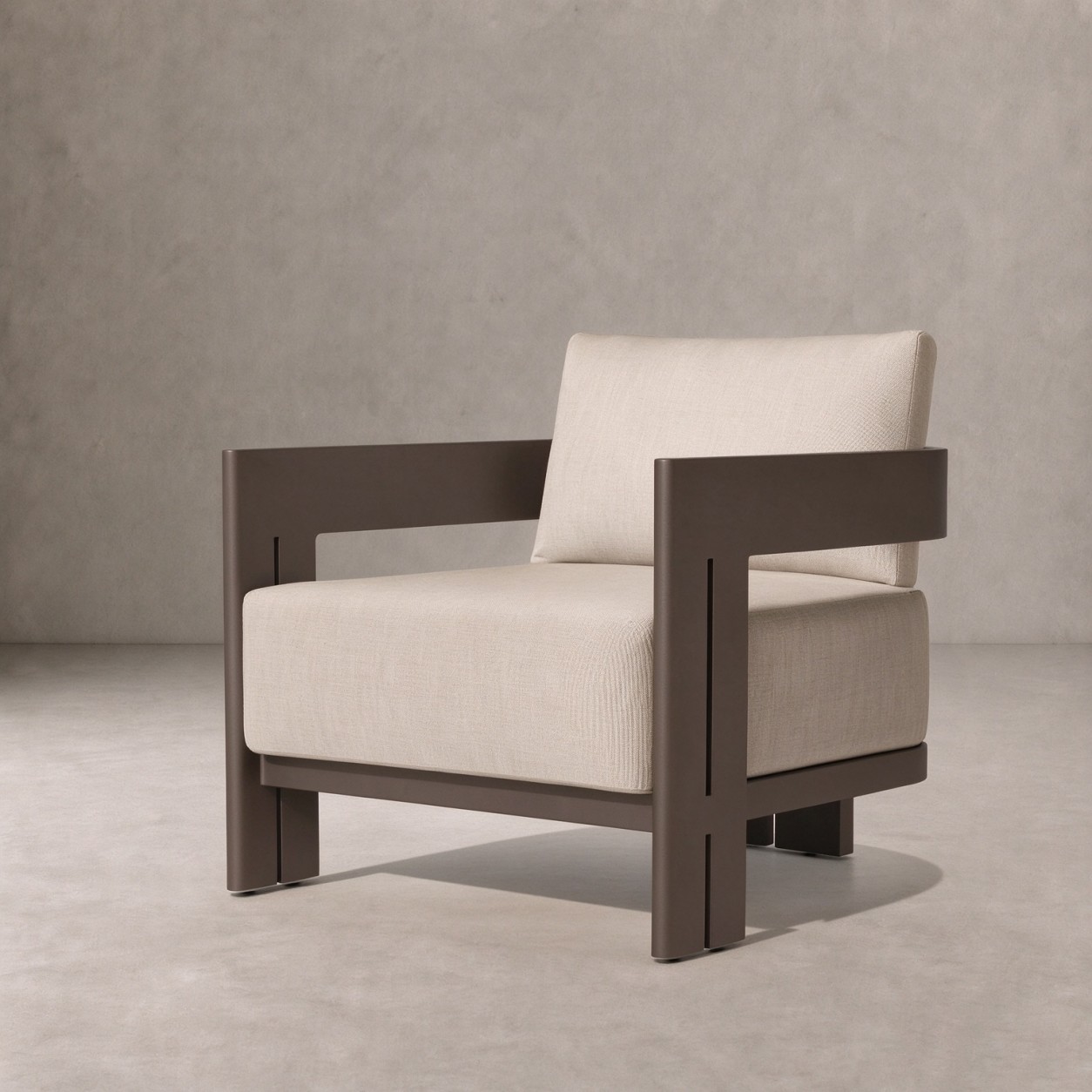 MODERNA Aluminum Outdoor Lounge Chair - WBERT HOME
