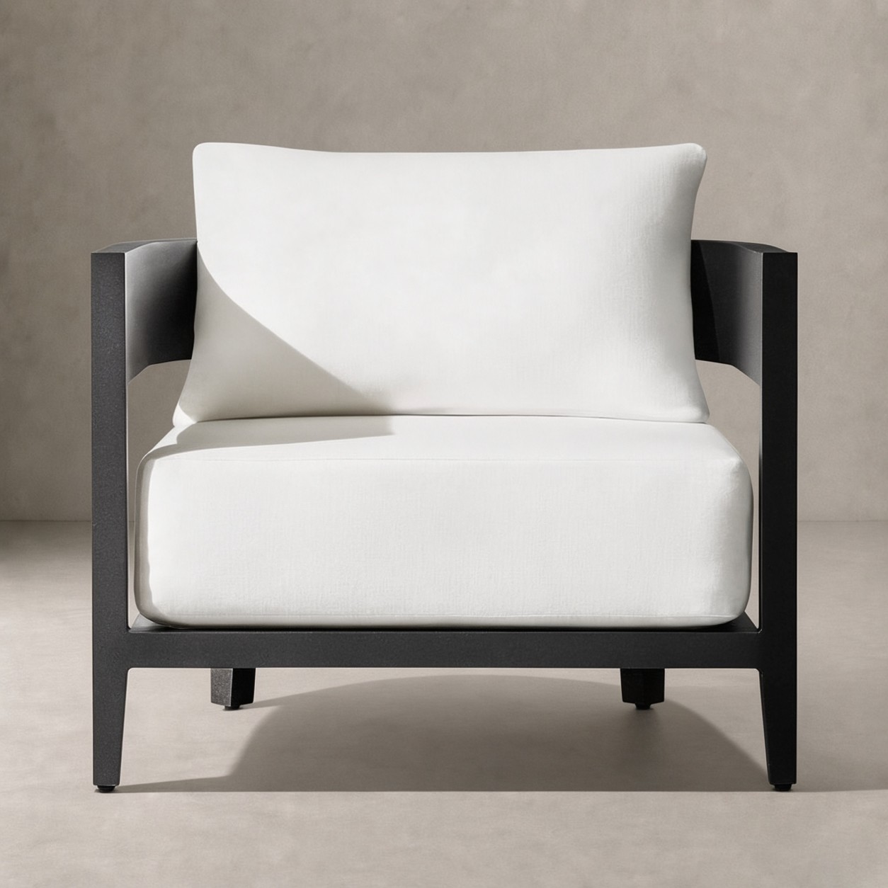 TERRA Curved Aluminum Lounge Chair - WBERT HOME
