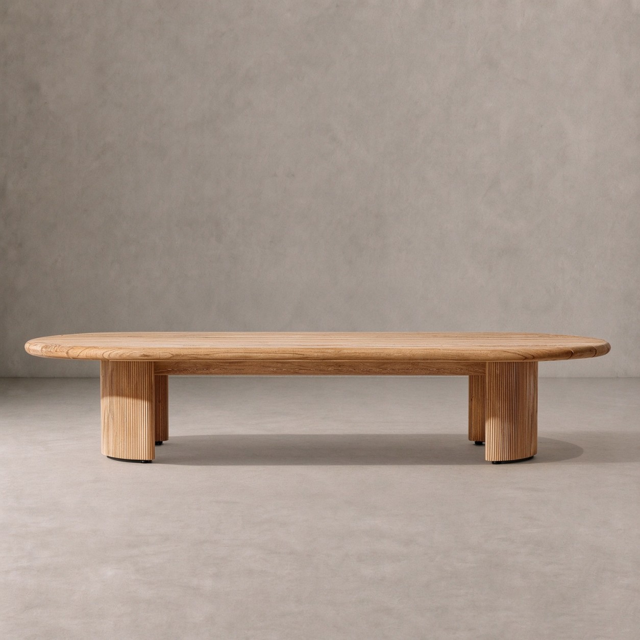 STRAND Teak Outdoor Rectangular Coffee Table - WBERT HOME