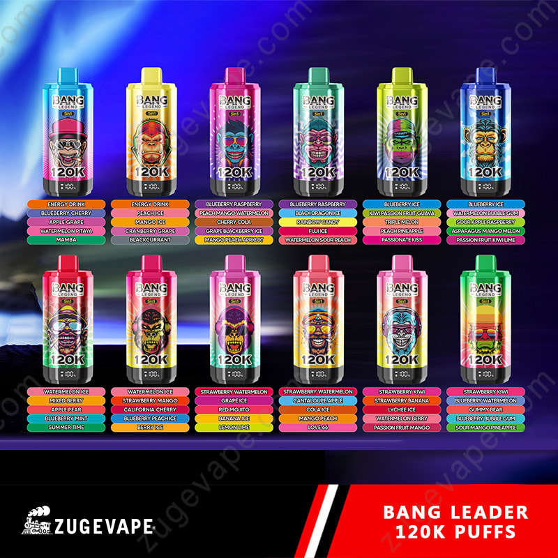 Bang Legend 120000 zaciągnięć, 5 smaków w 1 – jednorazowy e-papieros 120K - vapepodpl