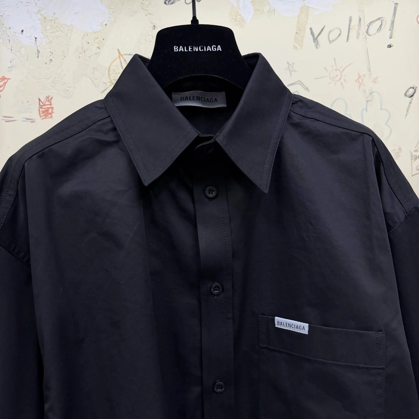 Balenciaga Top-Quality Version Workwear Short Sleeve Shirt #387627