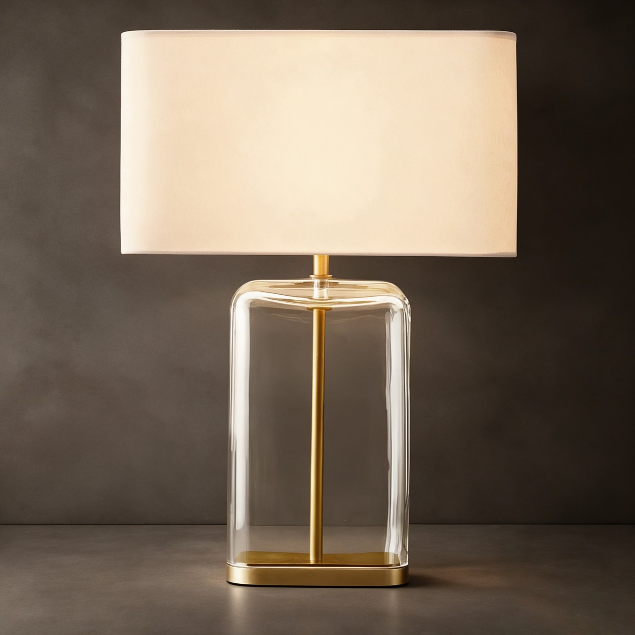 ELARA AMBER GLASS TABLE LAMP 22